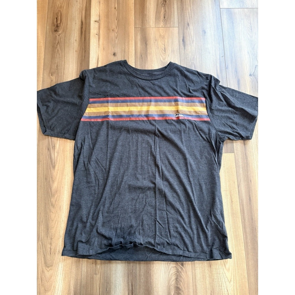 Pendleton Men's T-shirt Gray Stripes XL Cotton Blend Shirt Sleeve Comfy Casual